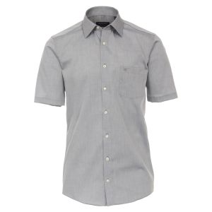 Casa Moda Overhemd korte mouw grijs strijkvrij