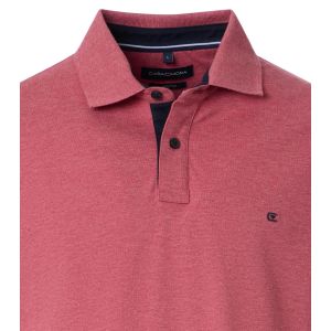 Casa Moda Poloshirt Basic Rood Gemeleerd