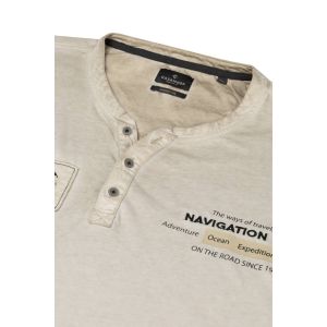 Casa Moda Shirt Henley Vintage Zand