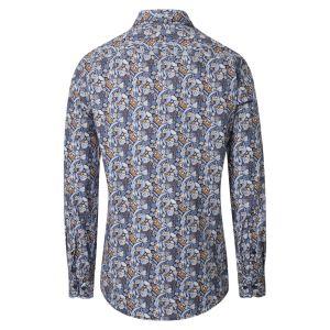 Casa Moda Overhemd donkerblauw floral print