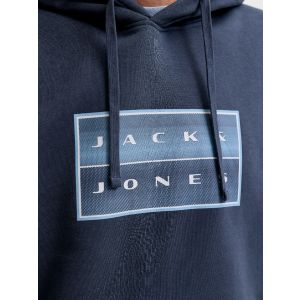 Jack & Jones Hoodie Gradient Block Donkerblauw