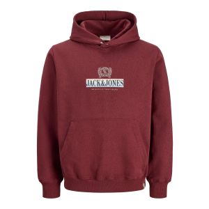 Jack & Jones Hoodie Graphic Donkerrood